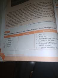 This article was originally published in english. Task 12 Match The Words With Their Definitions And Write Your Translation Nekt The English Word Brainly Co Id