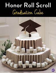 Honor Roll Scroll Graduation Cake Recipe Graduation Cakes Graduation Treats Graduation Party Cake