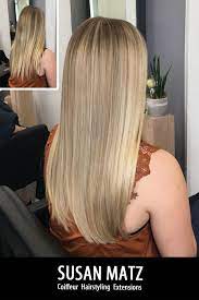 cremeblond balayage vorher nachher haar styling lange haare balayage