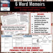 Character Study For The Novel Refugee By Alan Gratz Six Word Memoirs Online Nursing Schools Nursing School Prerequisites