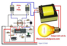 How To Make Inverter 12v Dc To 220v Ac Making Circuit Diagram Making Transformer Electr Electronic Circuit Design Electrical Circuit Diagram Circuit Diagram