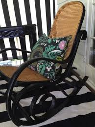 Gloss Black Bentwood Rocker Restored Antique Rocking Chair Image Wicker Rocking Chair Diy Rocking Chair Bentwood Rocking Chair