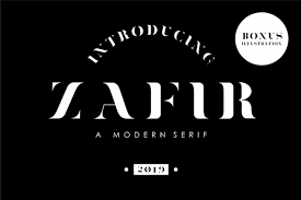 This font is to be had in ten styles. Zafir Serif Font