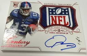Including news, stats, videos, highlights and more on espn Odell Beckham Jr Finally Signs 2014 National Treasures Cards