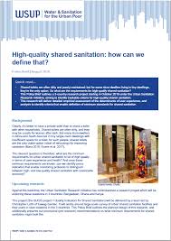 This is the preparation and the assessment for a case study on the masai mara national reserve in kenya. High Quality Shared Sanitation How Can We Define That Water Sanitation For The Urban Poor