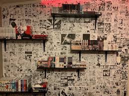 A casa da mãe jana ♡ artesanatos com materiais reaproveitáveis. Manga Wall Updated Mangacollectors Otaku Room Gamer Room Decor Dreamy Room