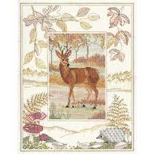 26 x 16 on 14cnt. Buy And Stitch Bothy Threads Counted Cross Stitch Kit Wildlife Dee 38 29