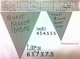Creating A Pennant Template For Large Pennants Measure 6 In