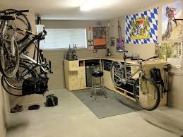 Bench Mount Bike Repair Stand Could Attach To Folding Table Against Back Wall Bike Room Bicycle Room Bike Repair