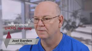 Joel Darden, an LPN who works in the Longevity Clinic at the UAMS Donald W.  Reynolds Institute