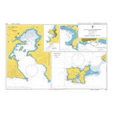 Admiralty Chart 1636 Plans In The Northern Aegean Sea