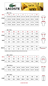 Lacoste Size Chart Canada Prosvsgijoes Org