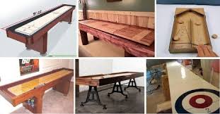 Cut out the mdf board to fit onto the pine boards, and begin to paint in your lines for the shuffleboard scores. 15 Diy Shuffleboard Table Projects Do It Yourself Easily