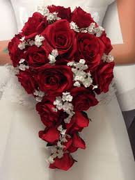 New Artificial Apple Red Wedding Teardrop Bouquet 15 In Bouquets De Marriage Bouquet De Mariage Bouquet Mariee