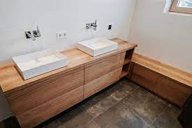 badezimmer eiche massiv geolt mit integrierten abwurfschacht badezimmer eiche badezimmer tischlerarbeiten