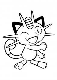 Find more meowth coloring page. 052 Meowth Coloring Pages Pokemon Coloring Pages Colorings Cc