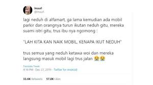 (dengan yakin istrinya benar di rumah), oke hari berikutnya suami : Kisah Suami Istri Neduh Dari Hujan Ini Bikin Ngakak