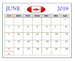 June 2019 Calendar Canada Holidays June June2019 June2019calendar Canada Holidays20 June 2019 Calendar Holiday Calendar Printable Federal Holiday Calendar