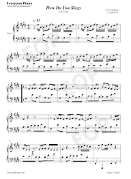 Sam said that they wanted to move on from heartbreak ballads, commenting in a… How Do You Sleep Sam Smith Stave Preview