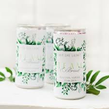 Jga Getranke Dosen Banderole Botanical Personalisierte Banderolen Im Schlichten Botanischem Design Fur Prosecco Dosen Jga Prosecco Dosen Sektempfang Hochzeit
