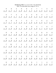 100 single digit addition questions with some regrouping a.includes numbers 1 through 10. Multiplication Worksheets Multiplication Worksheets Multiplication Facts Worksheets Free Math Worksheets