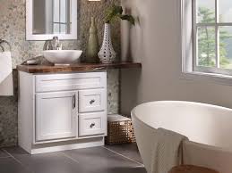 Cultured marble vanity top in solid white with double basin. Bertch Cabinet Manufacturing