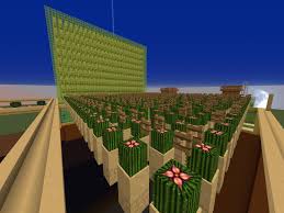 Grid of 20x20 blockbreaker on top of cactus. Builder Needed For Cactus Farm Empire Minecraft