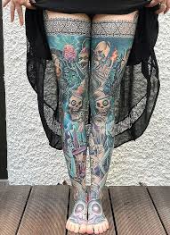 Portrait of tim burton, on the opposite side of the edward scissorhands tattoo i did. 45 People Showing Off Their Awesome Leg Tattoos Laptrinhx
