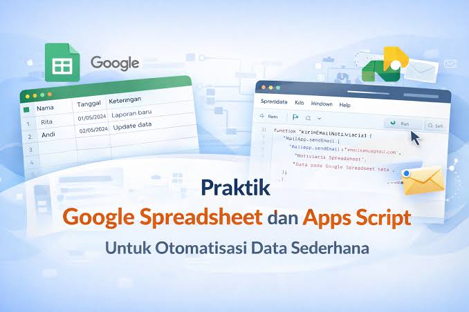 Praktik Pemanfaatan Google Spreadsheet dan Google Apps Script untuk Otomatisasi Data Sederhana - Edusoft Center