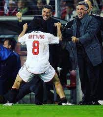 Genaro Gattuso Carlo Ancelotti Mauro Tassotti Ac Milan Gennaro Gattuso A C Milan