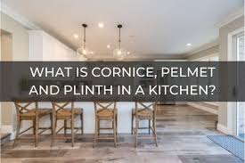 When fitted it stands/drops 33mm or 50mm from the unit. What Is Cornice Pelmet And Plinth In A Kitchen Kitchinsider