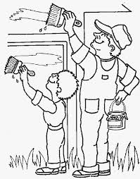 Community helpers and careers coloring pages appropiate for toddlers, preschool, kindergarten and elementary school children (page 2). Painter Painting Wall In Community Helpers Coloring Page Netart