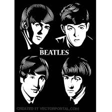 Black And White Celebrity Black And White Vector Portraits Pin By Vectorportal Com On Desenho A Mao In 2020 The Beatles Beatles Silhouette Beatles Art