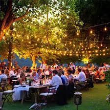 Weitere ideen zu gartenparty, garten, party. 10x10 Mt Terrasse E27 Lichterketten Dinner Party Garten Bar Tanzenden String Licht Mit 10 Led Gluhlampen Feiern Die Nacht E27 Base Light Bulb E27 Jdrlight Flashing Electronic Circuits Aliexpress