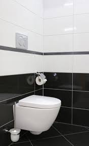 Schwarz Weiss Ein Klassiker Badezimmer Bad Bath Fliesen Schwarzweiss Gasteec Toilette Wc Fliese Badezimmer Schwarz Fliesen Schwarz Weiss Bad Fliesen Ideen