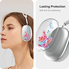 Yivenbarity Schutzhülle mit niedlichem Blumenmuster, kompatibel mit Airpod Max,  Kirsch-Blumenmuster für Airpods Max, rosa Blüten, für Damen und Mädchen,  transparentes Silikon, kratzfest, stoßfest, : Amazon.de: Elektronik & Foto