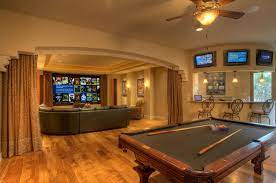 The game room design pros at hgtv offer inspiration for decorating a rec room, game room or entertainment space. Media Room Mediterran Heimkino Austin Houzz