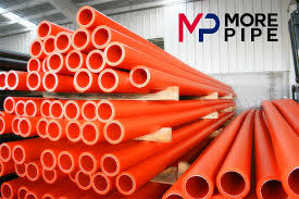 HDPE pipes for electrical and communication - MORE pipe INC