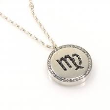 This gorgeous virgo zodiac necklace will give you a chance to treat yourself because as a hardworking and dedicated virgo, you deserve it! Virgo Zodiac Charm Silver 925 Rhinestone Pendant Necklace