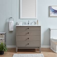 The vanities below range in size from 30 to 35 inches wide and come in both floating and freestanding styles. Shop For The Gray Barn Livingston Modern Farmhouse Gray Stone 32 Inch Vanity Sink Get Free Delivery On Everything At Overstock Your Online Furniture Outlet Store Get 5 In Rewards With Club O 28860301