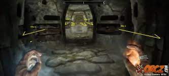 There are images displayed above each pillar and in the mouth of the figure in the position corresponding to the pillar in the northern part. Skyrim Saarthal Pillar Puzzle Orcz Com The Video Games Wiki
