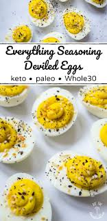Everything Seasoning Deviled Eggs Keto Paleo Whole30 Recipe Egg And Grapefruit Diet Deviled Eggs Eating Eggs