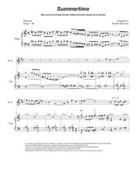 Summertime For Bb Clarinet Solo By George Gershwin Digital Sheet Music For Score Set Of Parts Download Print H0 210443 794010 Sheet Music Plus