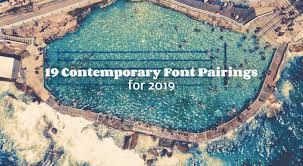 Serif typefaces are those in which a small line is attached at the end of the stroke in a letter or symbol. 19 Contemporary Font Pairings For 2019 Webdesigner Depot
