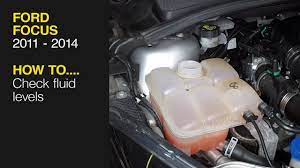 Park on a level area and set the parking brake. How To Check The Fluid Levels On A Ford Focus 2011 To 2014 Youtube