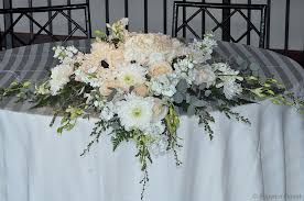 Superior Florist Sweetheart Tables Beautiful Assortment Of White And Ivo Sweetheart Table Flowers Table Flower Arrangements Wedding Sweetheart Table Flowers