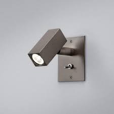 Bedside Reading Lamp With Square Head In Dark Bronze Baulmann Leuchten Luxury Lightings Made In Germany Ref 19030106