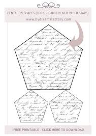 Visit the printables' fairy and get printables for you and your kids. Diy Origami French Paper Stars Free Printables