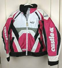 Castle X Womens Snowmobile Racing 3 In 1 Pink White Jacket Womens Size S
