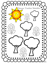 Hediye Cetinkaya Adli Kullanicinin Orman Yapalim Panosundaki Pin Ormanlar Boyama Sayfalari Sanat Etkinlikleri